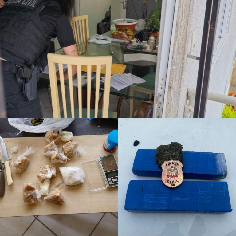 Operação apreende grande quantidade de crack, cocaína e maconha em Guaramirim