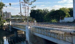 Ponte do Brasão está com 65% da estrutura construída