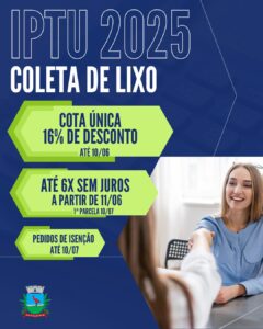 Carnês do IPTU e da Coleta de Lixo estão disponíveis para emissão em Guaramirim