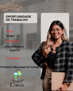 Prefeitura anuncia abertura de inscrições para estagiários em Corupá