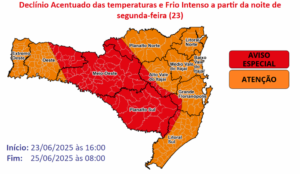 Jaraguá do Sul registra 33 milímetros de chuva nas últimas 24 horas
