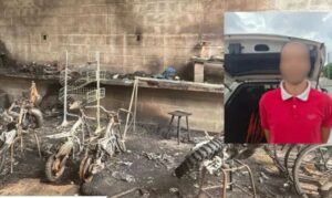 Polícia Civil esclarece incêndio em oficina de motos e suspeito é preso em Schroeder