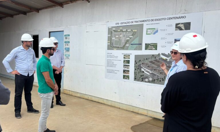Vereadores de Schroeder visitam obras da ETE Centenário em Jaraguá do Sul