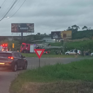 Motorista morre após passar mal e sair da pista na BR-280 em Guaramirim
