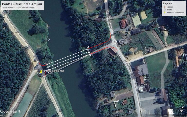 Guaramirim e Araquari projetam investimento de R$ 12,8 milhões para construção de nova ponte no Guamiranga