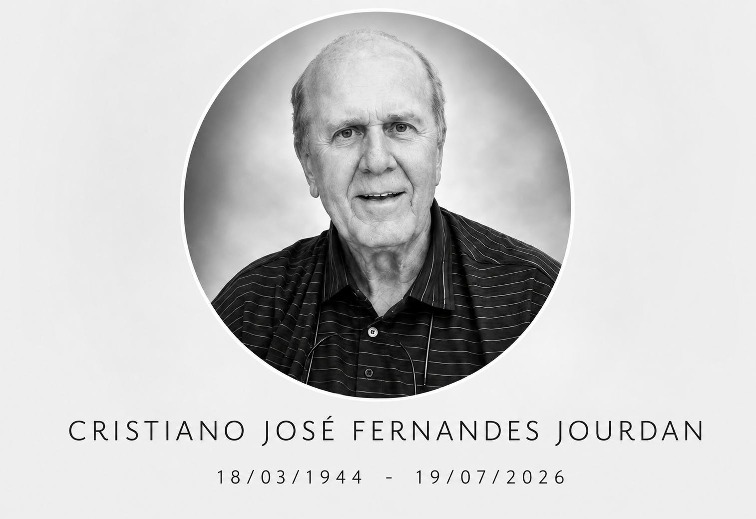 Jaraguá do Sul perde Cristiano Jourdan, neto do fundador da cidade, aos 82 anos