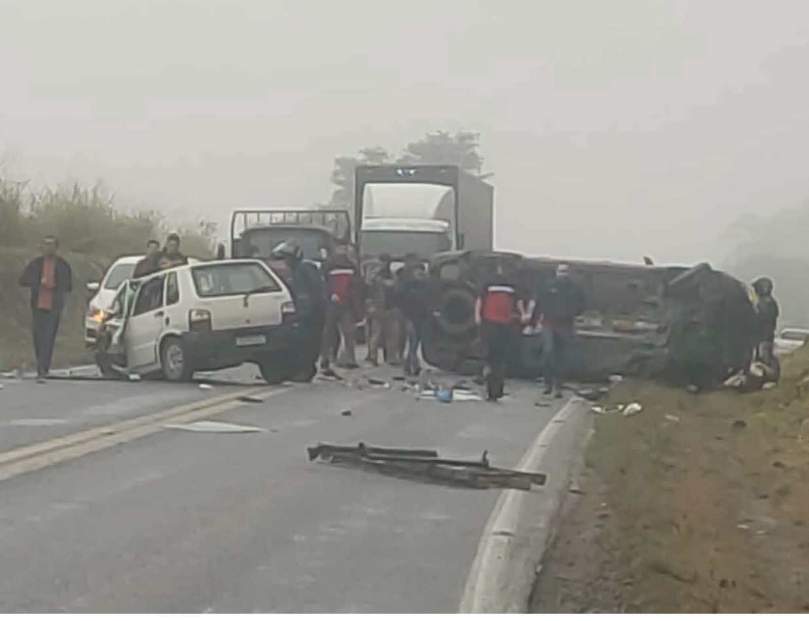 Acidente grave deixa vítimas fatais e interdita a BR-280 em Corupá