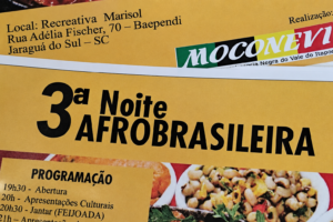 Moconevi promove 3ª Noite Afro-brasileira em setembro, em Jaraguá do Sul