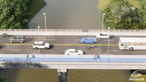 Obras da ponte entre Schroeder e Jaraguá do Sul seguem com sondagem do solo