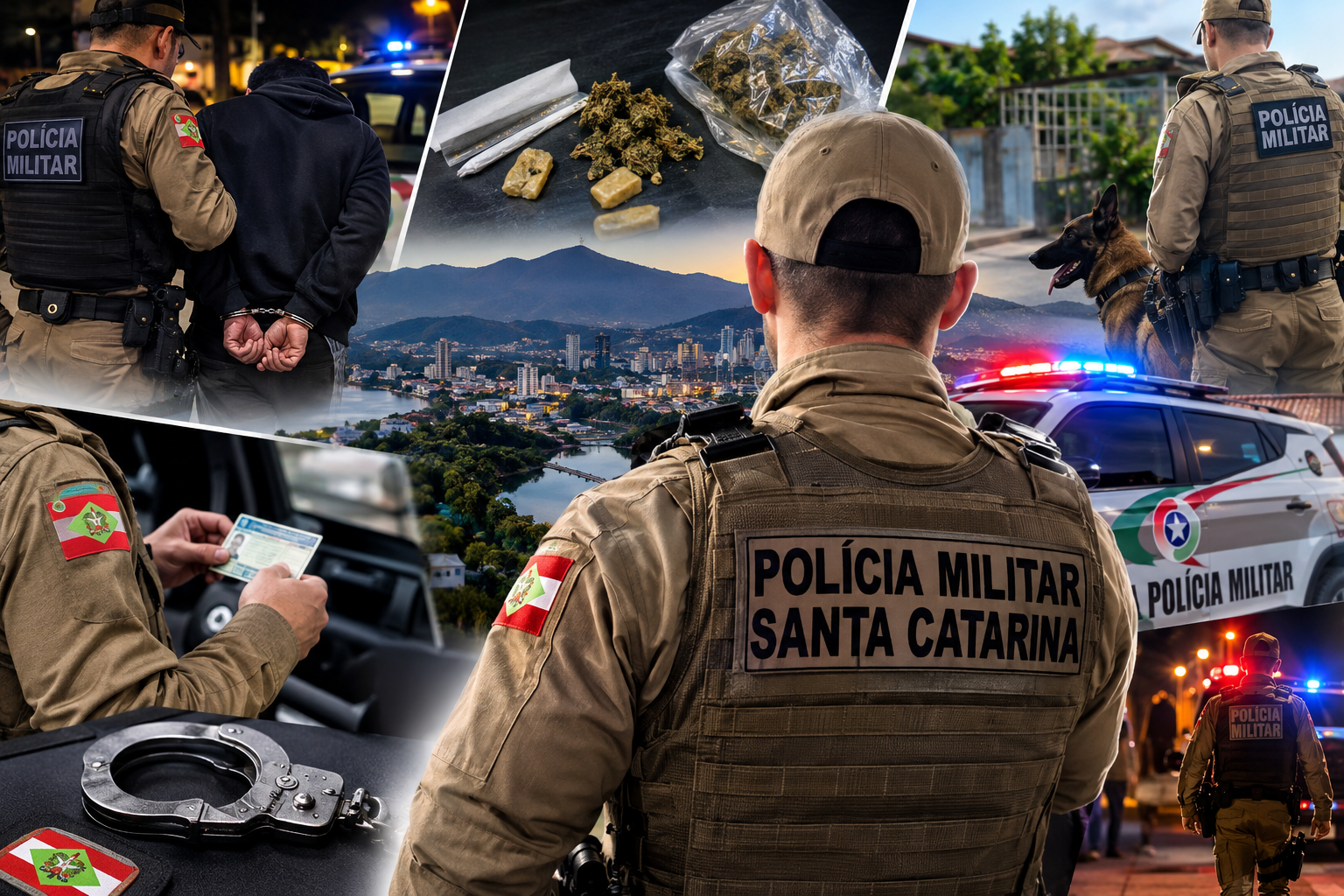 Jaraguá do Sul registra dez ocorrências de posse de drogas e mandados de prisão em um único dia