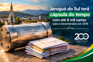 Jaraguá do Sul terá cápsula do tempo com até 6 mil cartas para o bicentenário em 2076