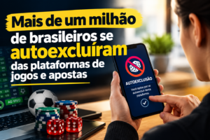 Mais de um milhão de brasileiros se autoexcluíram das plataformas de jogos e apostas