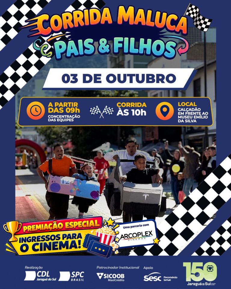 CDL promove Corrida Maluca Pais & Filhos no Sábado Legal