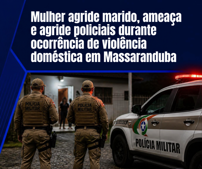 Mulher agride marido, ameaça e agride policiais durante ocorrência de violência doméstica em Massaranduba