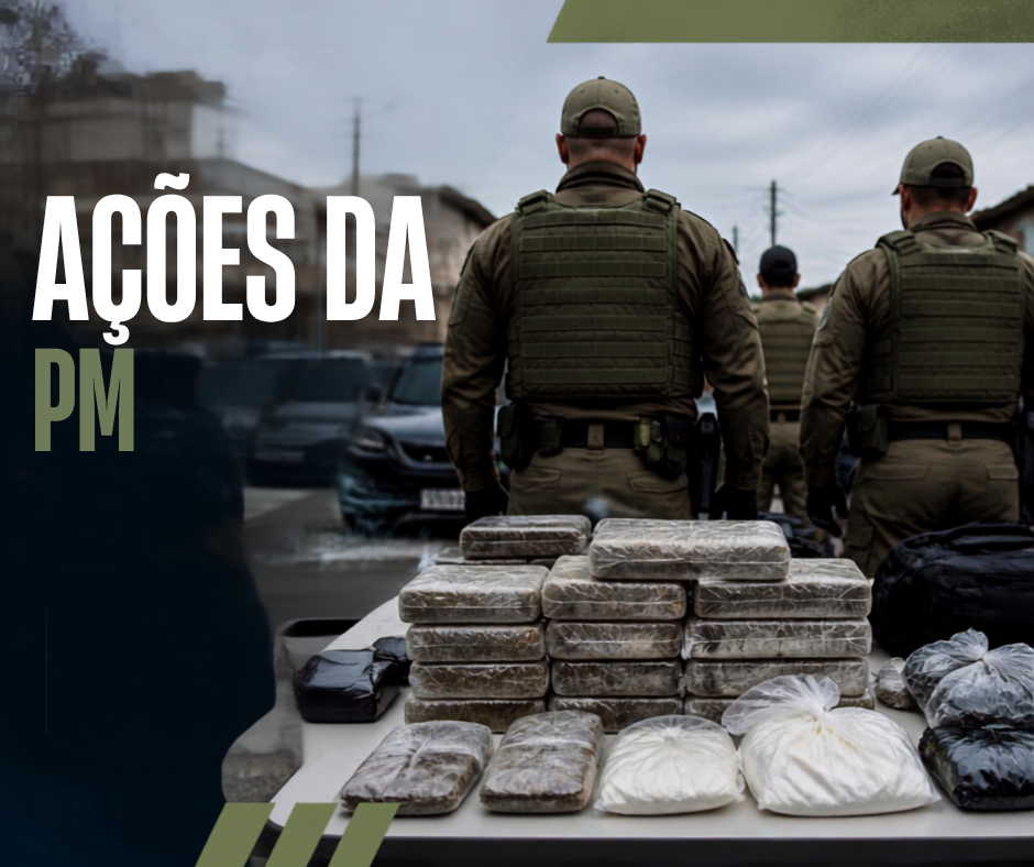 PM apreende drogas durante fiscalização em bar na Ilha da Figueira