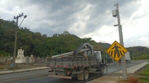 Muralha Digital de Guaramirim avança com 70% dos postes instalados
