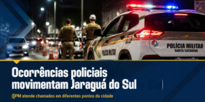 Homem é preso após agredir vizinho com soco e jogar pedras no telhado em Jaraguá do Sul