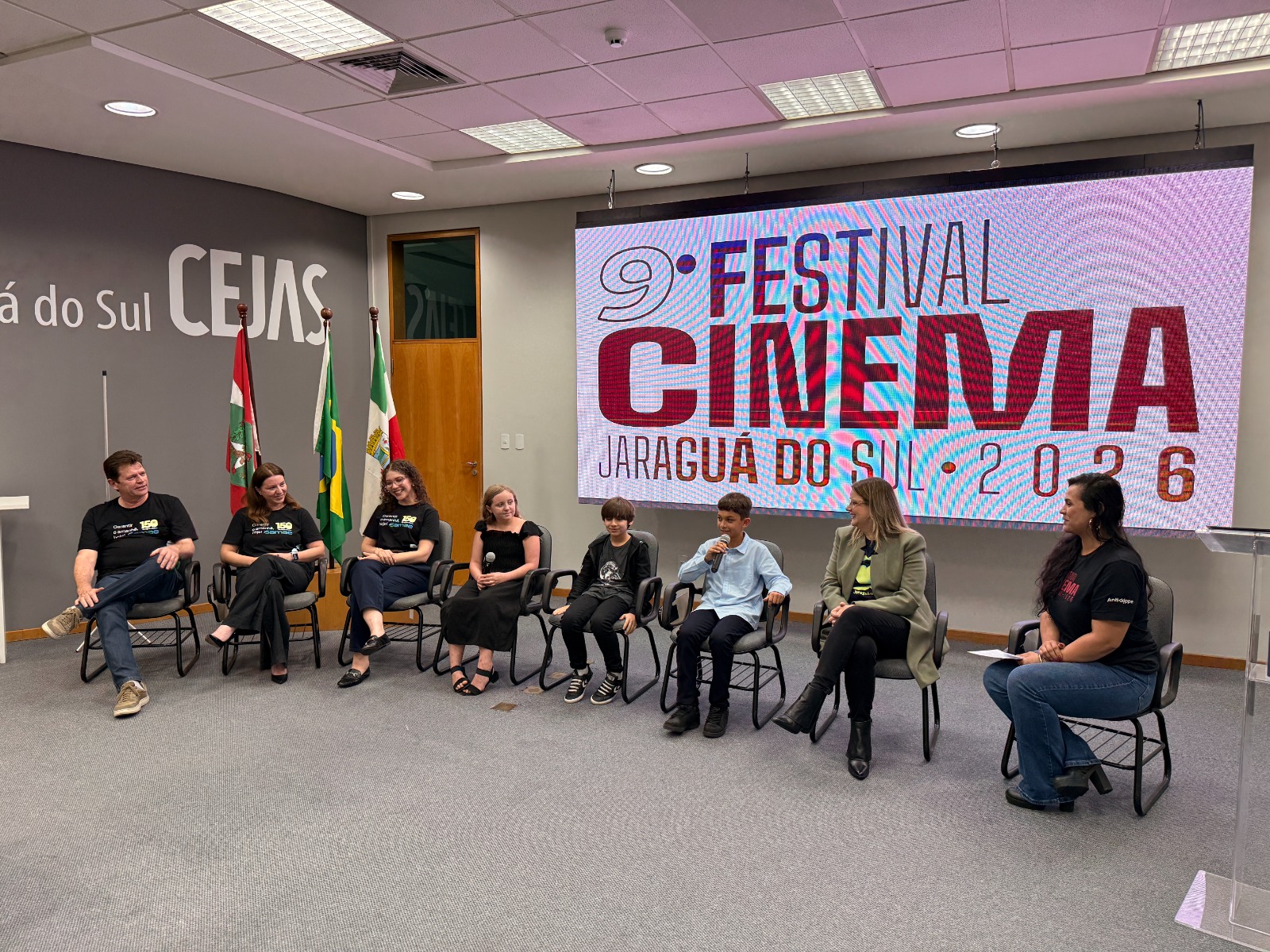 Samae participou do 9º Festival de Cinema com vídeos produzidos por estudantes do Proeva