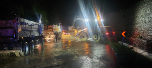 Chuva de 121 milímetros provoca quedas de barreira em Corupá